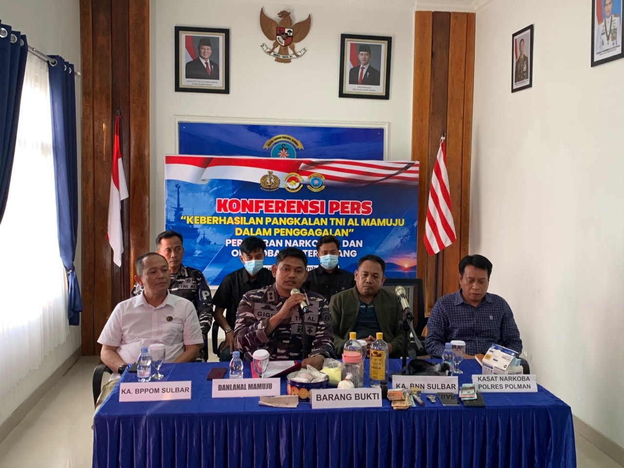 TNI AL Gagalkan Transaksi Narkoba di Polewali Mandar, Amankan Ribuan Pil dan Diduga Narkotika